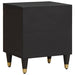 Noptieră cu ușă 2 pcs Negru 40 x 33 x 46 cm Lemn de mango solid - WALTI WALTI