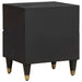 Dulap de noapte Negru 40 x 33 x 46 cm Lemn de mango solid - WALTI WALTI