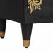 Dulap de noapte 2 pcs Negru 40 x 33 x 46 cm Lemn de mango solid - WALTI WALTI