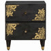 Dulap de noapte 2 pcs Negru 40 x 33 x 46 cm Lemn de mango solid - WALTI WALTI