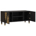 Cabinet TV cu raft Negru 105 x 33 x 46 cm Lemn de mango solid - WALTI WALTI