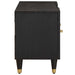 Cabinet TV cu raft Negru 105 x 33 x 46 cm Lemn de mango solid - WALTI WALTI