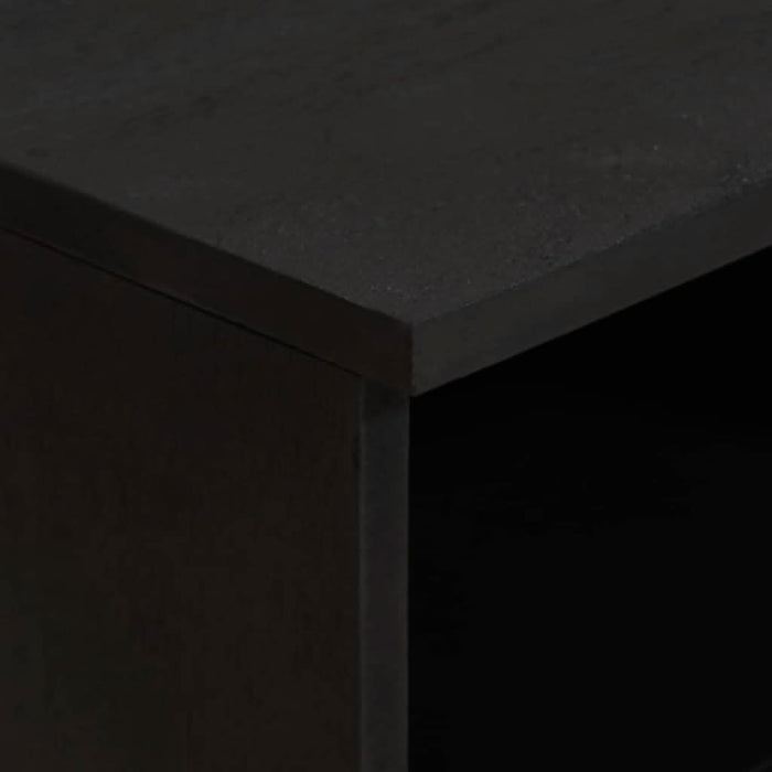 Cabinet TV cu sertar Negru 70 x 33 x 46 cm Lemn de mango solid - WALTI WALTI