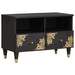 Cabinet TV cu sertar Negru 70 x 33 x 46 cm Lemn de mango solid - WALTI WALTI