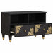 Cabinet TV cu sertar Negru 70 x 33 x 46 cm Lemn de mango solid - WALTI WALTI