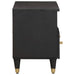 Cabinet TV cu sertar Negru 70 x 33 x 46 cm Lemn de mango solid - WALTI WALTI