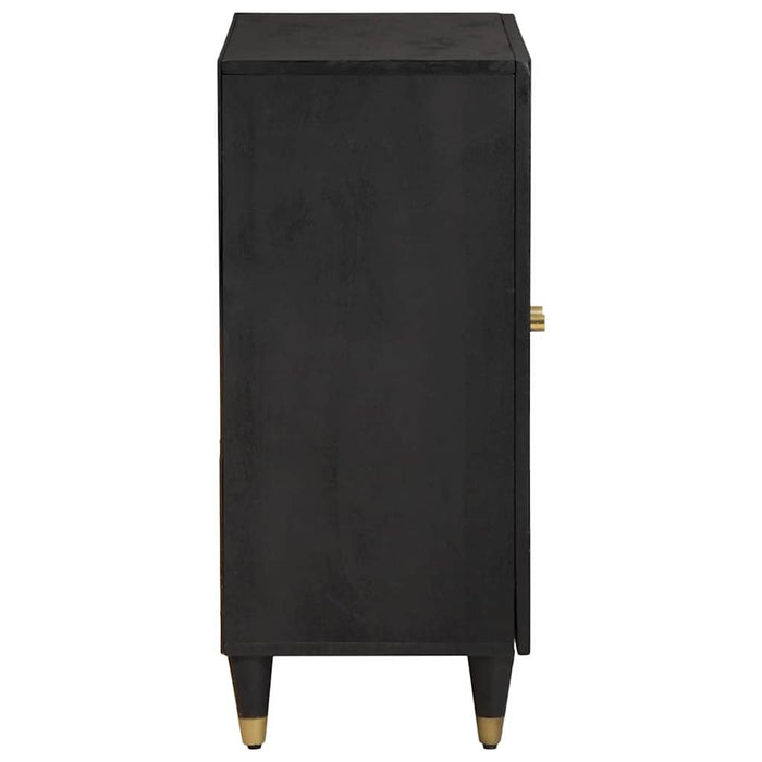 Bufet Negru 60 x 33 x 75 cm Lemn de mango solid - WALTI WALTI