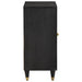 Bufet Negru 60 x 33 x 75 cm Lemn de mango solid - WALTI WALTI