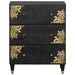 Bufet Negru 60 x 33 x 75 cm Lemn de mango solid - WALTI WALTI