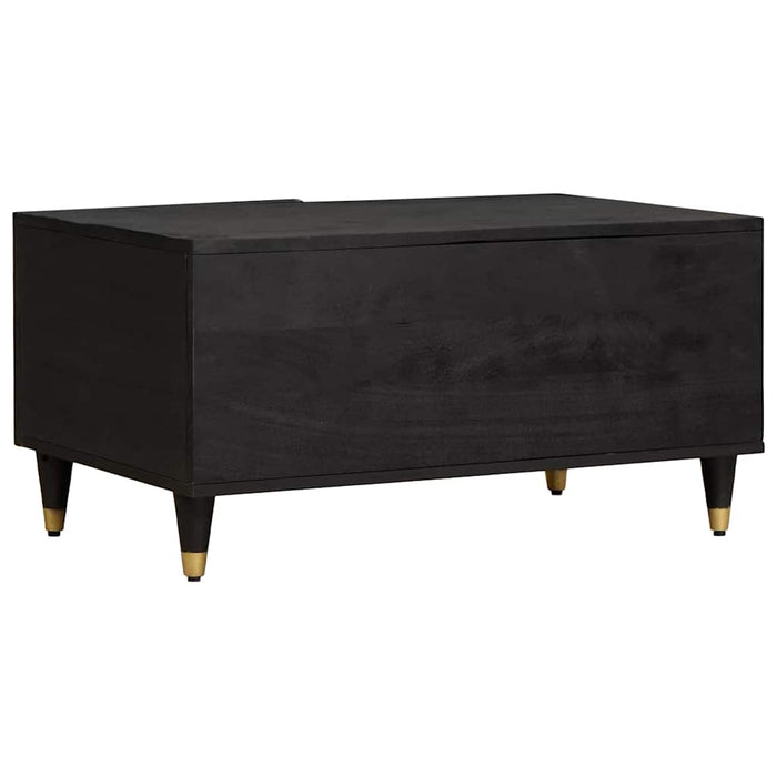 Masă de cafea Negru 80 x 50 x 40 cm Lemn de mango solid - WALTI WALTI