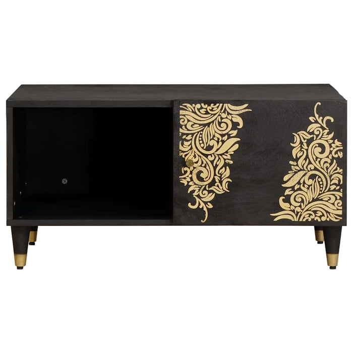 Masă de cafea Negru 80 x 50 x 40 cm Lemn de mango solid - WALTI WALTI