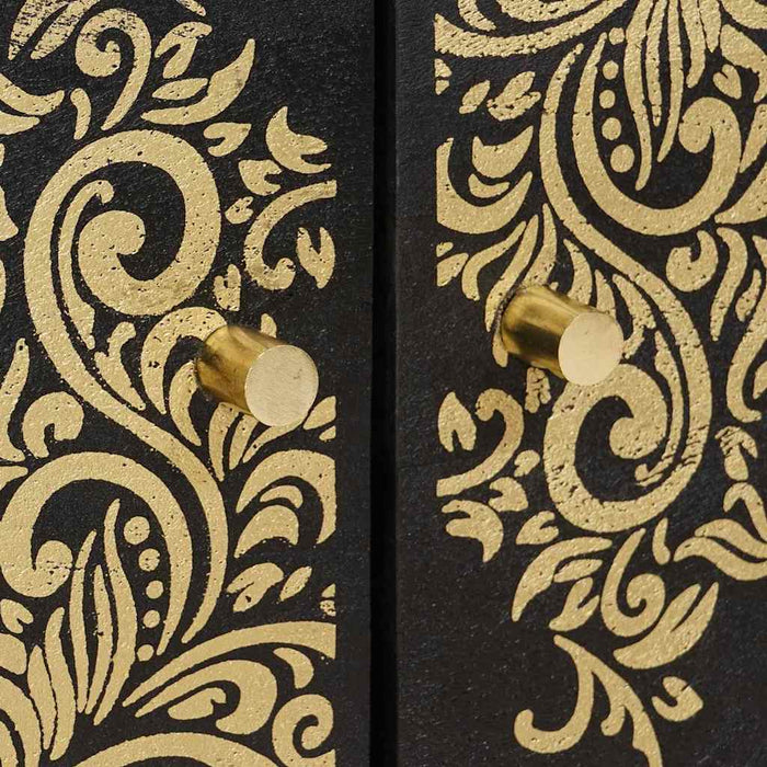 Masă de cafea Negru 80 x 50 x 40 cm Lemn de mango solid - WALTI WALTI
