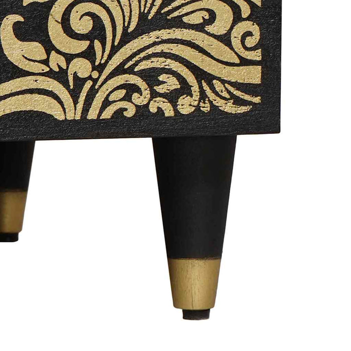 Masă de cafea Negru 80 x 50 x 40 cm Lemn de mango solid - WALTI WALTI