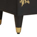 Dulap de noapte Negru 40 x 33 x 46 cm Lemn de mango solid - WALTI WALTI