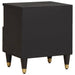 Dulap de noapte Negru 40 x 33 x 46 cm Lemn de mango solid - WALTI WALTI