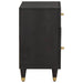 Noptieră cu ușă Negru 50 x 33 x 60 cm Lemn de mango solid - WALTI WALTI