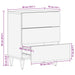Dulap de noapte Negru 50 x 33 x 62 cm Lemn de mango solid - WALTI WALTI