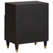 Dulap de noapte Negru 50 x 33 x 62 cm Lemn de mango solid - WALTI WALTI