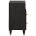 Dulap de noapte Negru 50 x 33 x 62 cm Lemn de mango solid - WALTI WALTI