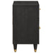 Noptieră cu ușă Negru 50 x 33 x 60 cm Lemn de mango solid - WALTI WALTI