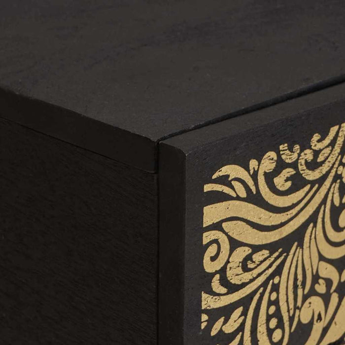 Masă de cafea Negru 100 x 54 x 40 cm Lemn de mango solid - WALTI WALTI