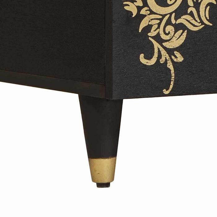 Masă de cafea Negru 100 x 54 x 40 cm Lemn de mango solid - WALTI WALTI