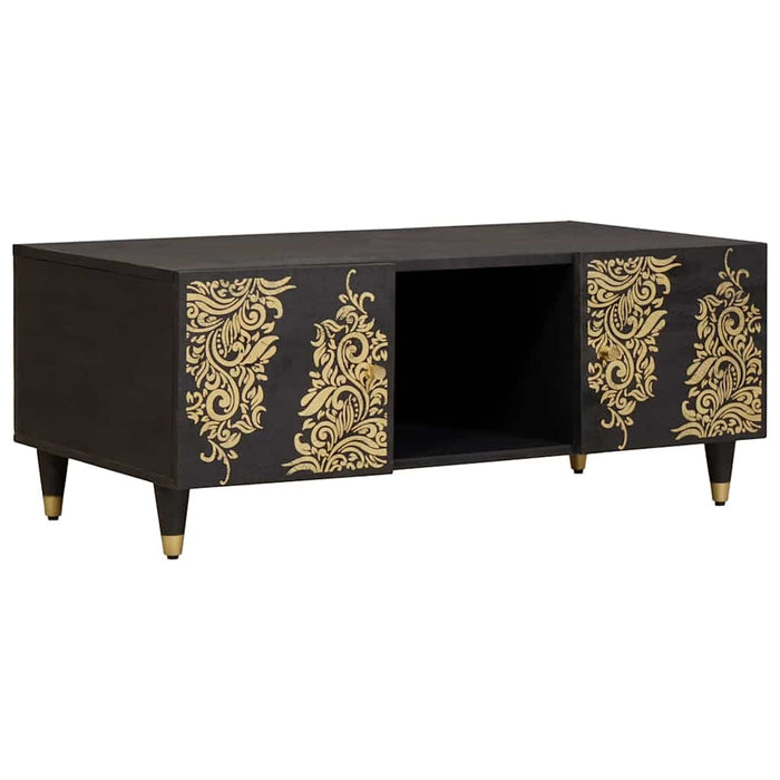 Masă de cafea Negru 100 x 54 x 40 cm Lemn de mango solid - WALTI WALTI