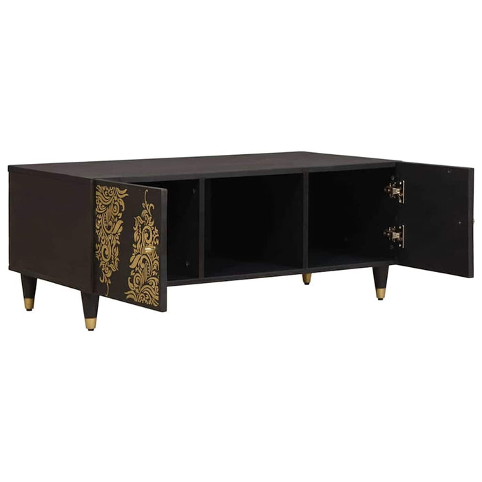 Masă de cafea Negru 100 x 54 x 40 cm Lemn de mango solid - WALTI WALTI