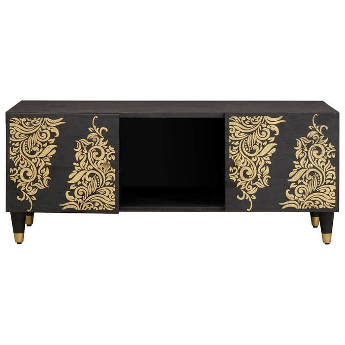 Masă de cafea Negru 100 x 54 x 40 cm Lemn de mango solid - WALTI WALTI