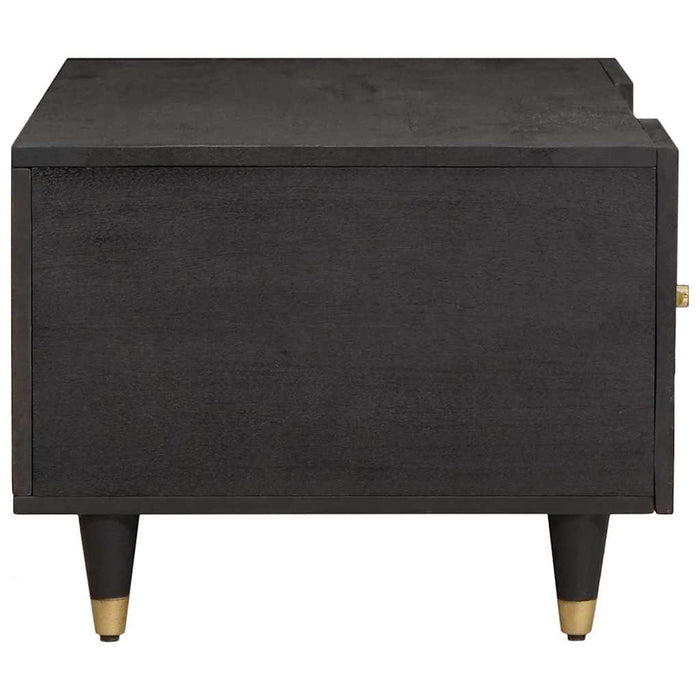 Masă de cafea Negru 100 x 54 x 40 cm Lemn de mango solid - WALTI WALTI