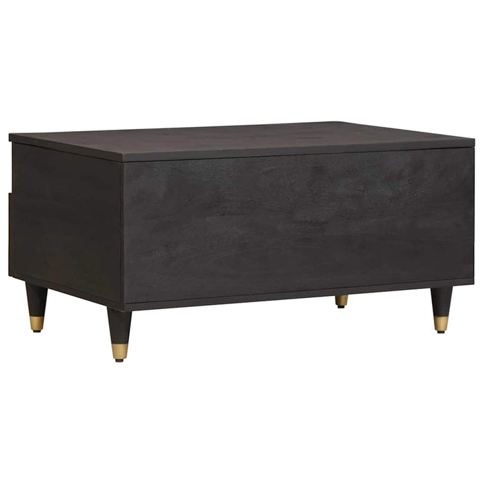 Masă de cafea Negru 80 x 54 x 40 cm Lemn de mango solid - WALTI WALTI
