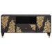 Cabinet TV cu sertar Negru 105 x 33 x 46 cm Lemn de mango solid - WALTI WALTI
