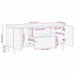 Cabinet TV cu sertar Negru 105 x 33 x 46 cm Lemn de mango solid - WALTI WALTI
