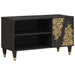 Cabinet TV cu raft Negru 80 x 33 x 46 cm Lemn de mango solid - WALTI WALTI