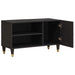 Cabinet TV cu raft Negru 80 x 33 x 46 cm Lemn de mango solid - WALTI WALTI