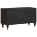 Cabinet TV cu raft Negru 80 x 33 x 46 cm Lemn de mango solid - WALTI WALTI