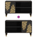 Cabinet TV cu raft Negru 80 x 33 x 46 cm Lemn de mango solid - WALTI WALTI