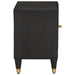 Cabinet TV cu raft Negru 80 x 33 x 46 cm Lemn de mango solid - WALTI WALTI