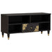 Cabinet TV cu sertar Negru 100 x 33 x 46 cm Lemn de mango solid - WALTI WALTI