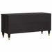 Cabinet TV cu sertar Negru 100 x 33 x 46 cm Lemn de mango solid - WALTI WALTI