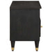 Cabinet TV cu sertar Negru 100 x 33 x 46 cm Lemn de mango solid - WALTI WALTI