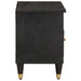 Cabinet TV cu sertar Negru 80 x 33 x 46 cm Lemn de mango solid - WALTI WALTI