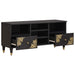 Cabinet TV cu sertar Negru 100 x 33 x 46 cm Lemn de mango solid - WALTI WALTI