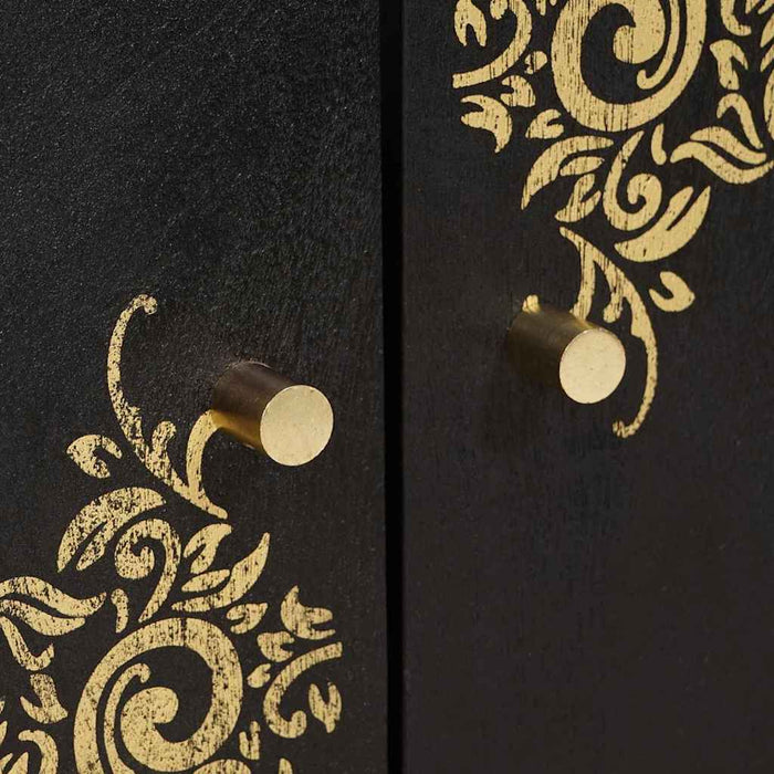 Dulap de chiuvetă Negru 62 x 33 x 58 cm Lemn de mango solid - WALTI WALTI