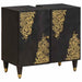 Dulap de chiuvetă Negru 62 x 33 x 58 cm Lemn de mango solid - WALTI WALTI