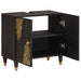Dulap de chiuvetă Negru 62 x 33 x 58 cm Lemn de mango solid - WALTI WALTI
