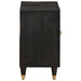 Dulap de chiuvetă Negru 62 x 33 x 58 cm Lemn de mango solid - WALTI WALTI