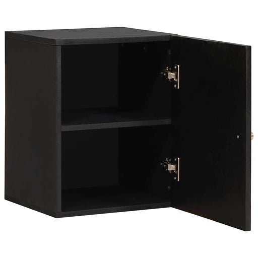 Dulap de perete Negru 38 x 33 x 48 cm Lemn de mango solid - WALTI WALTI