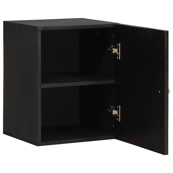 Dulap de perete Negru 38 x 33 x 48 cm Lemn de mango solid - WALTI WALTI