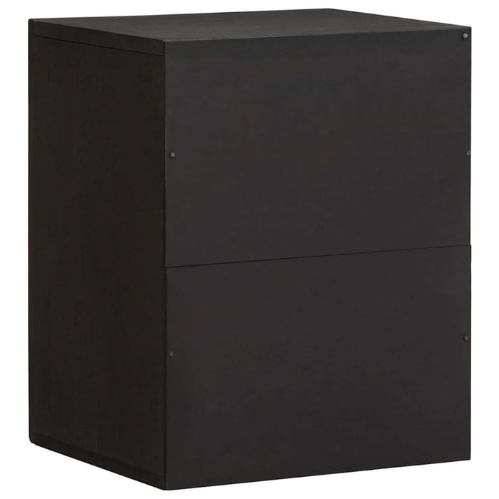 Dulap de perete Negru 38 x 33 x 48 cm Lemn de mango solid - WALTI WALTI